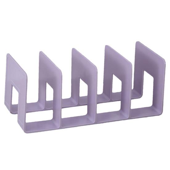 File Organizer for Desk 4 Compartments Large Magazine Manager Document Holder Thickened Bookshelf for Office Home