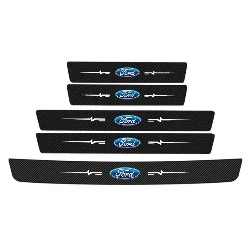 Car Door Threshold Trunk Bumper Sticker For Ford Kuga Explorer Focus Edge Fiesta Fusion Escape Ranger Ecosport Mondeo CVW1 QQ24