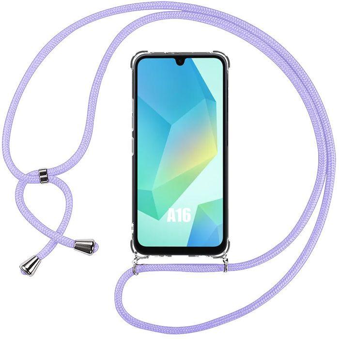 Case for Samsung Galaxy A16 5G/4G - Protection with Purple Lanyard - BOOLING®