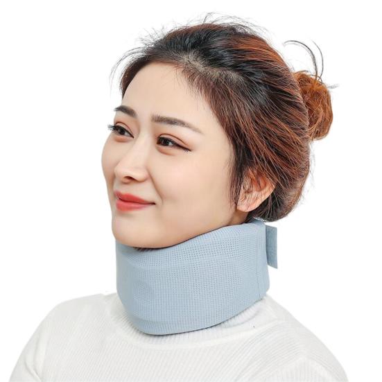 Neck Brace Soft Breathable Pain Relief Posture Correction Anti-Snoring Support Cervical Collar Ergonomic Neck Protector Brace