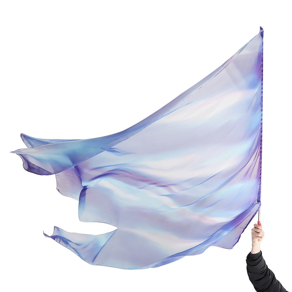 Масштабируемые стержни Аксессуары для танца живота Реквизит Красочные шарфы Флаг Танцевальная вечеринка