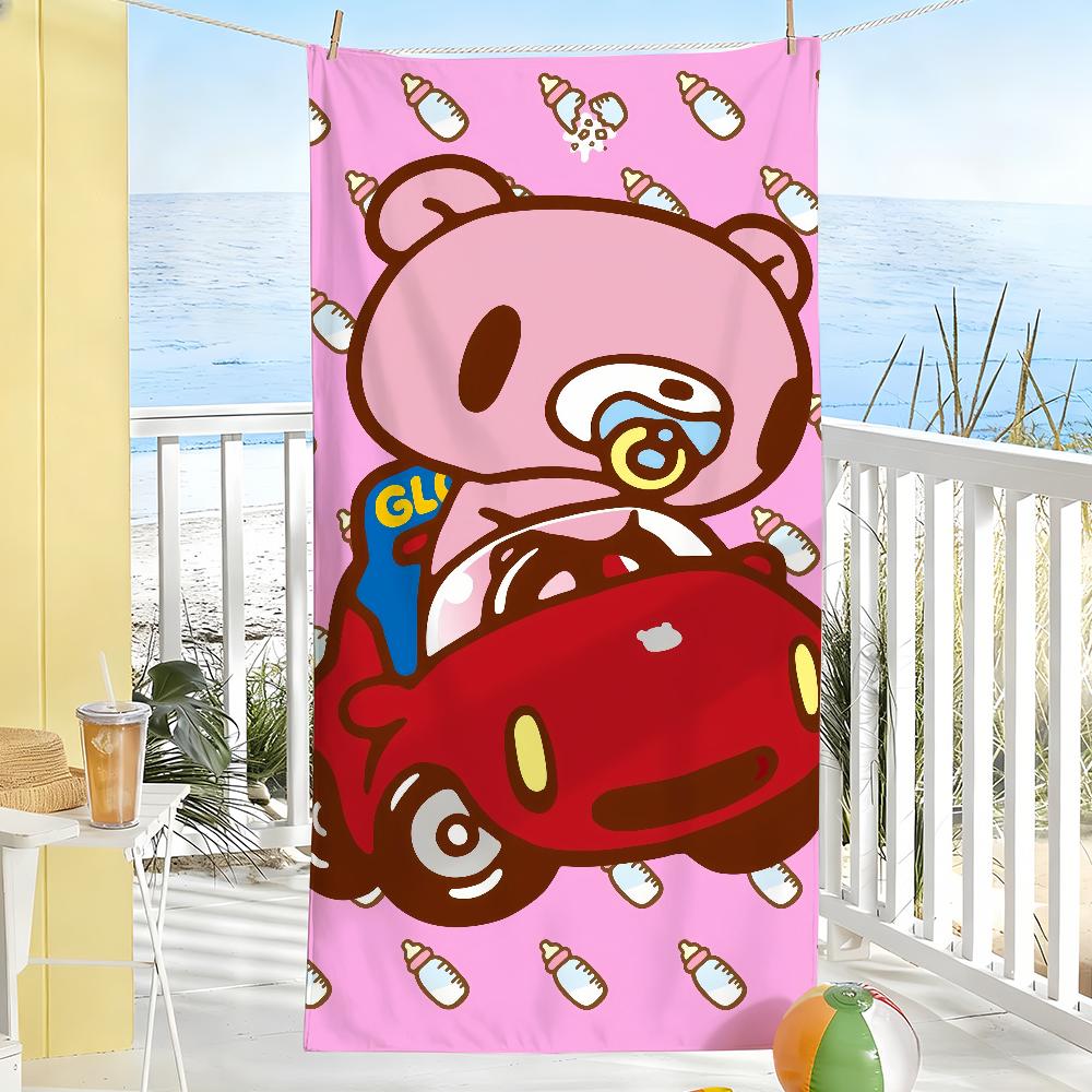 Модная G-Gloomy-Bear Милое Полотенце Мягкое Бассейн Подарок Для Путешествий Спортзал Душ Кемпинг Быстросохнущее Спортивное Большое Пляжное Полотенце