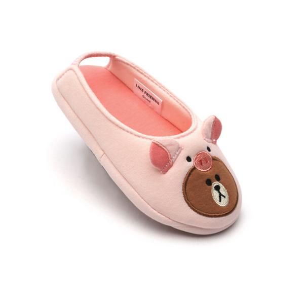 LINE FRIENDS Jungle Piggy Brown Children's Overshoes