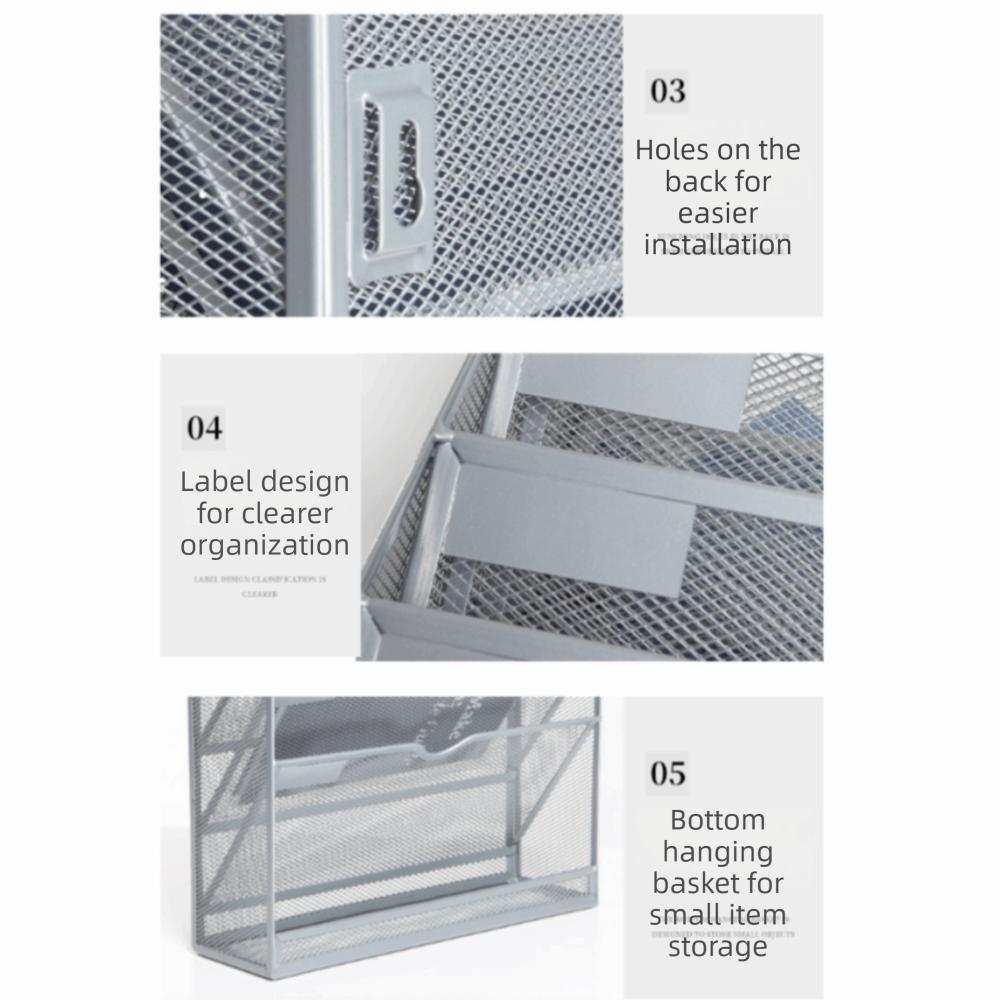 6 Layer Mail Paper Document Holder Large Capacity Paper Document Letter Sorter Office Organization