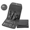 4/16 PCs Manicure Set Pedicure Sets Nail Clippers High-quality Steel Professional Nail Cutters Tools with Travel Case Kit Home
