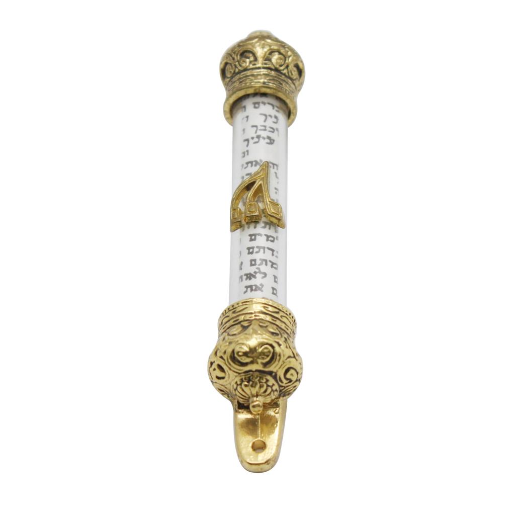 Mezuzah Door Jewish Metal Mezuza Gift Religious Scroll Home Mezuzah Judaica Israel Jerusalem Wedding Outdoor Case