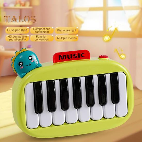 15-клавишное карманное пианино, мини-электронное пианино с подсвечивающимися клавишами для детей, портативный музыкальный инструмент, детская игрушка для раннего развития