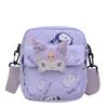 Cinnamoroll Hello Kitty Kuromi Canvas Single Shoulder Bag With Stitching Details For Daily Use