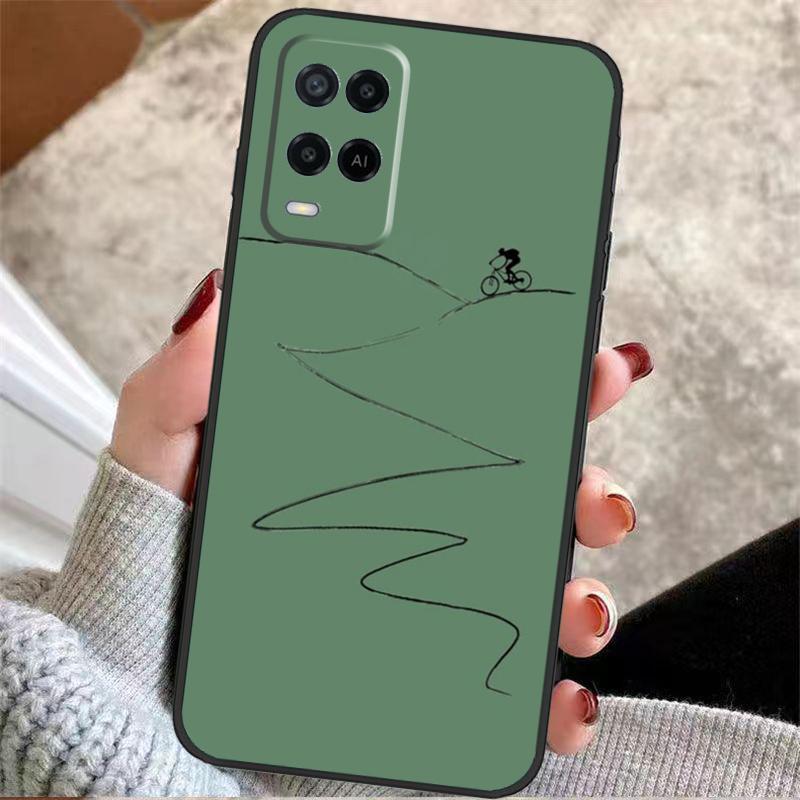 Mountain Bike Cycling Case For OPPO A72 A52 A54S A57S A17 A77 A74 A94 A5 A9 A53 A15 A16 A76 A96 A18 A58 A78 A98