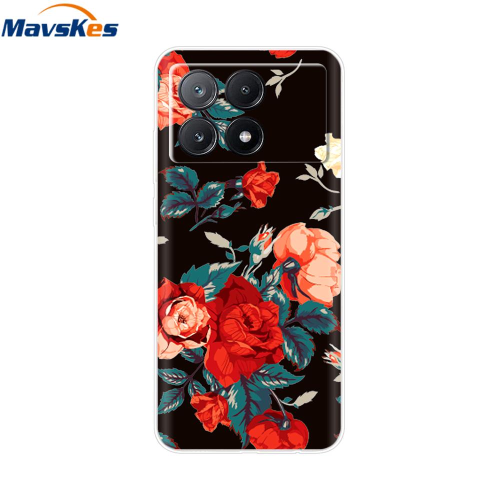 Чехол для Xiaomi Poco X6 Pro Мягкий ТПУ Силиконовый Телефон Прозрачная Крышка Для Xiaomi Poco X6 5G Чехол Бампер Pocox6 X 6 5G 2024 Funda Coque