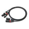 MOGAMI 2549 Red and White XLR Microphone Cable (0.5m)