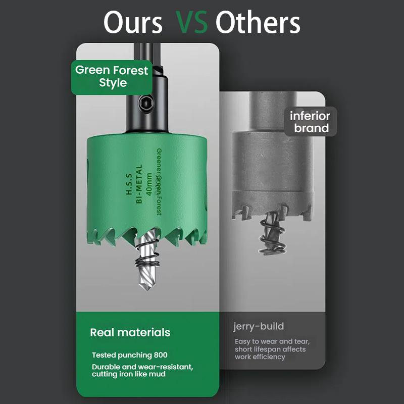 Hole Saw Set Saw Cup Wood Crown Drill Bit for Gypsum Board Wood Pvc Plastic Density Board Metal Woodworking Tools Industrial