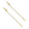 Color-Preserving 14K Gold-Plated Tail Chain Extension for DIY Handmade Bracelets and Necklaces