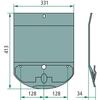 Middle skid for the STOLL JF 3087-775X mower