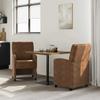 Dining Chairs with Casters 2 pcs Brown 57 x 67 x 95 cm