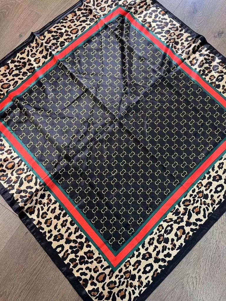 High-quality Luxurious Silk Scarves Headband Scarfs Neck Scarf For Women Chain Silk Scarf Women's Decorative Shawl