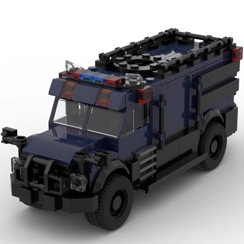 Compatible With Building Blocks MOC-114926 SWAT Assault Vehicle Puzzle Car Model Boy Building Blocks Assembled Toy Model Gift