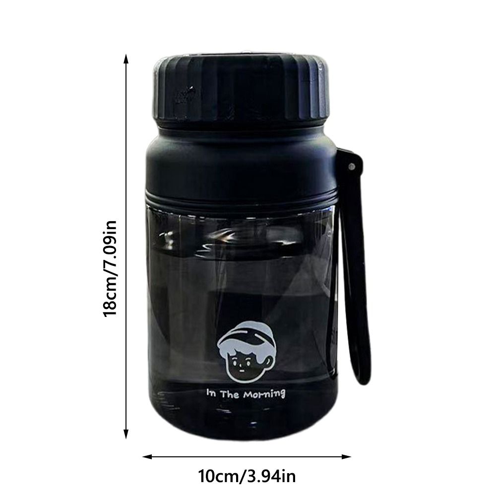 Black White Water Bottle 1000ML Sports Kettle Portable Water Cup Outdoor Sport