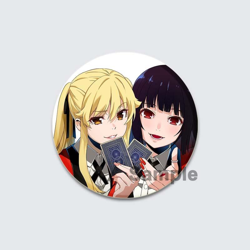 32/44/58 мм аниме Kakegurui Брошь ручной работы булавка мультяшная фигурка Юмэко Джабами значок мультяшный косплей значок для рюкзака Декор ювелирные изделия подарки