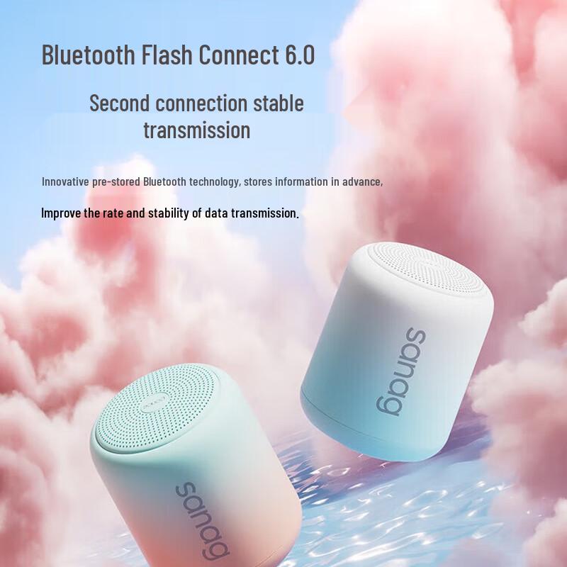 Портативная мини-Bluetooth-колонка SANAG X6S, штепсель CN (адаптер в комплекте)