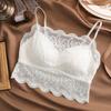 Bralette Top Camisole Padded Crop Top Sexy Lingerie Lace Tank Camisoles for Women Fashion Balck White Strap Camis Sleep Tops