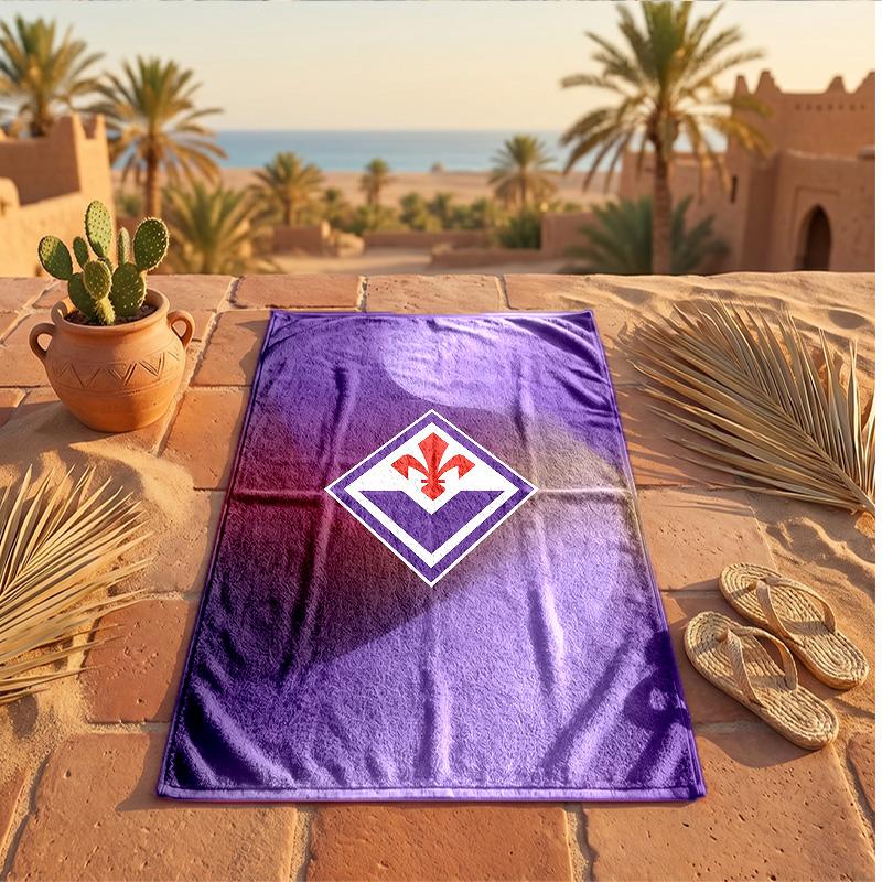 Fiorentina FC Print Microfiber Beach Towel Quick Dry Absorbent Large Towel For Beach Swimming Travel