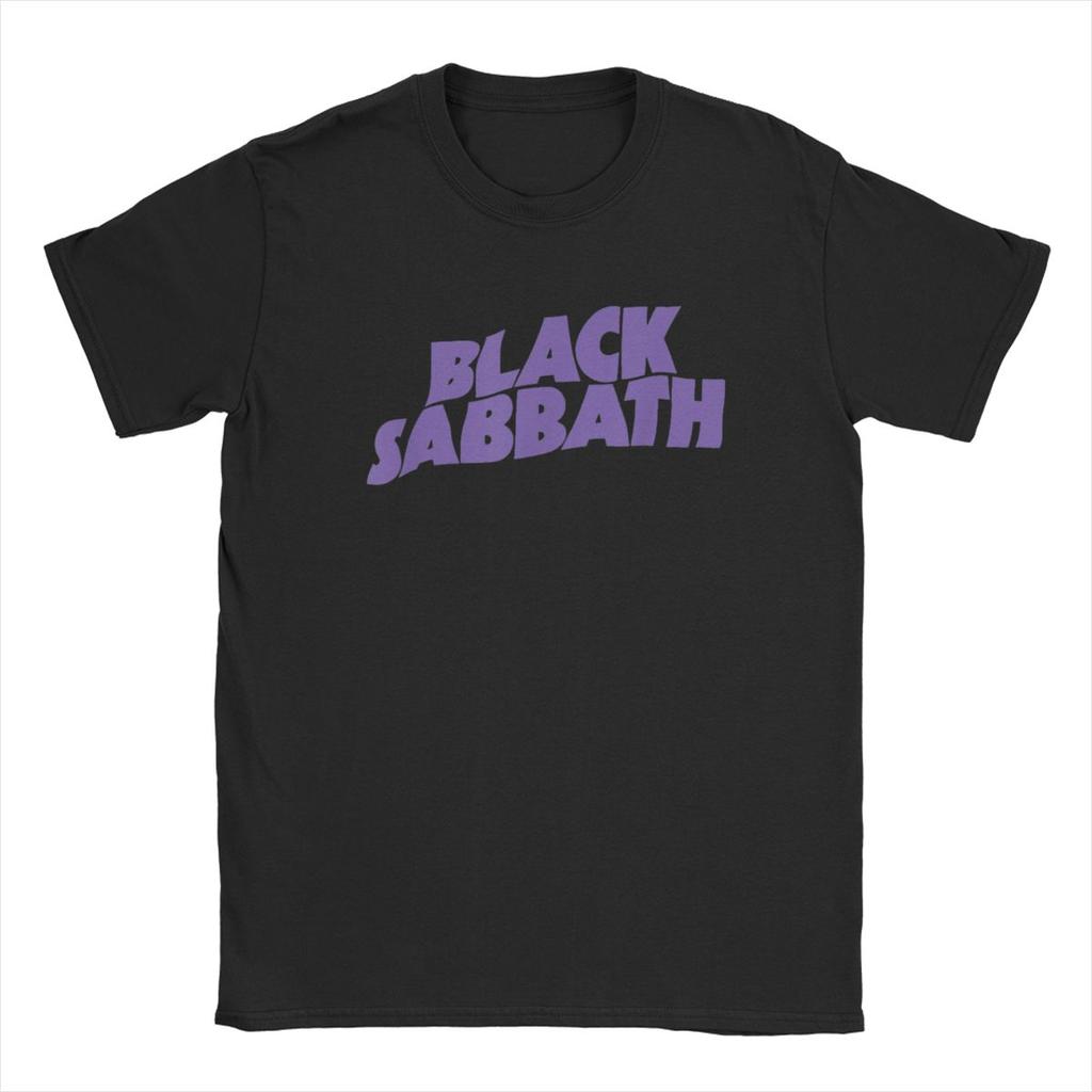 Черная фиолетовая футболка с логотипом для мужчин British Cool Sabbathes, новинка, хлопковые футболки с круглым вырезом и коротким рукавом, подарочная одежда