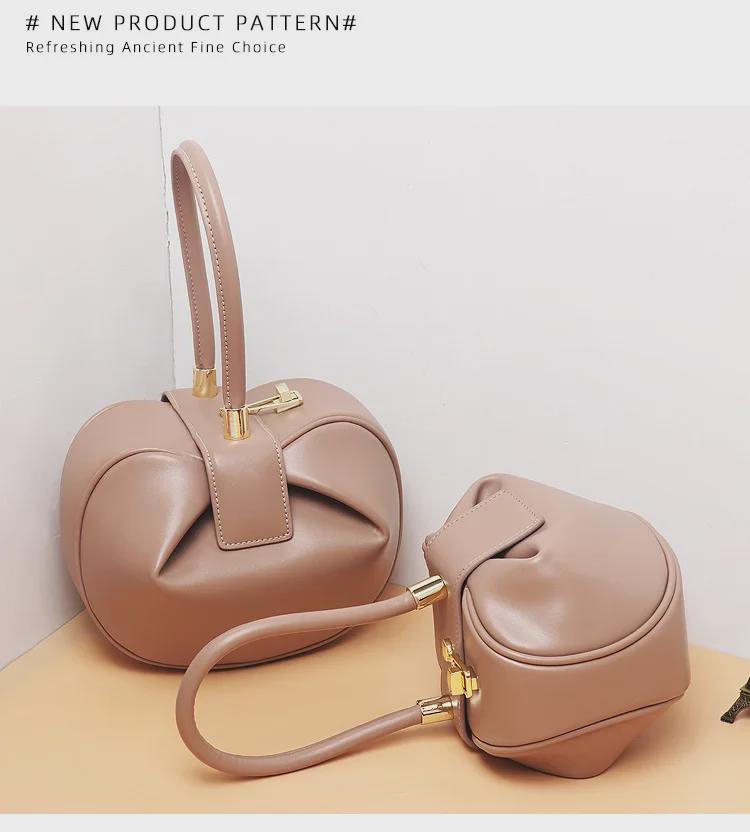 Niche 2022 Женская сумка для пельменей из натуральной кожи - Модная сумка для вонтон из коровьей кожи