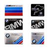 Наклейки с логотипом автомобиля BMW M Performance из металла — алюминиевая этикетка для декора крыльев.