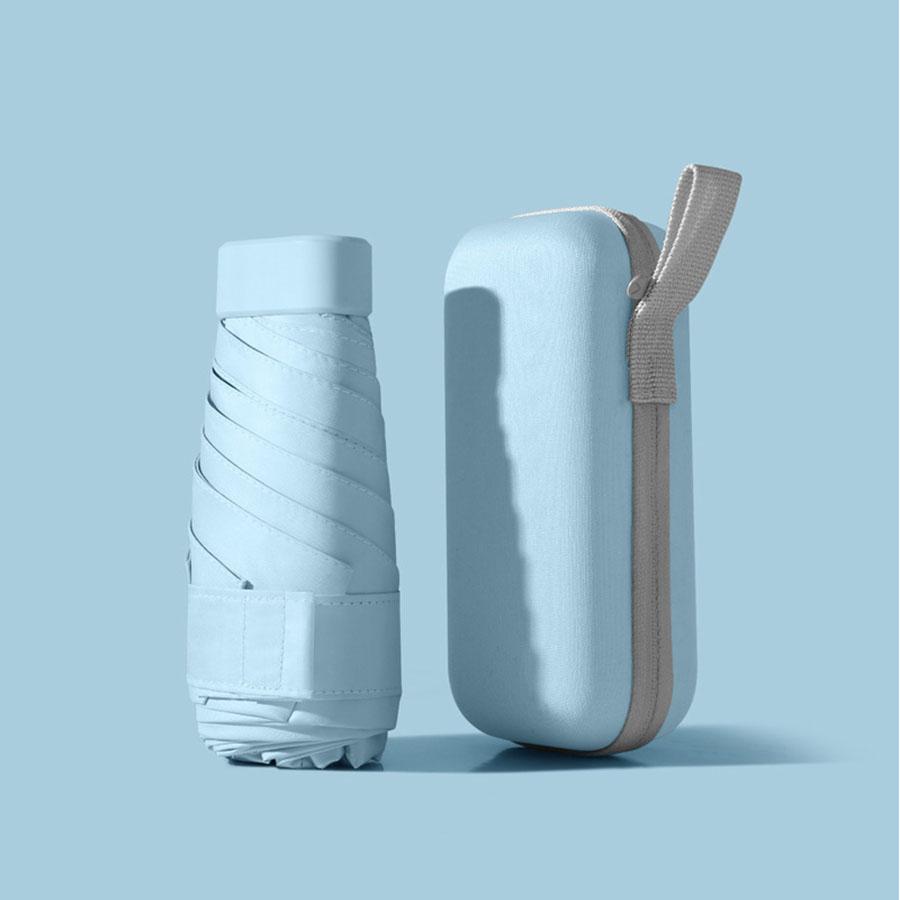 One Super Light Portable Small Folding Umbrella, with Box, Manual Opening, 5-fold Portable Sunshade, Fashionable Minimalist