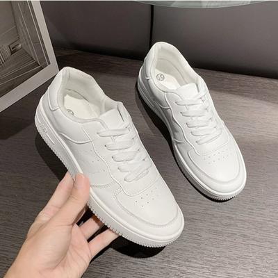 Осенняя однотонная женская повседневная обувь, модные простые универсальные кроссовки для бега, женские кроссовки на плоской подошве