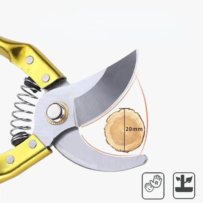 Садовые секаторы из нержавеющей стали Инструменты для обрезки Садовые инструменты Ножницы Резак Сбор фруктов Сорняки Домашние ветки в горшках Секатор