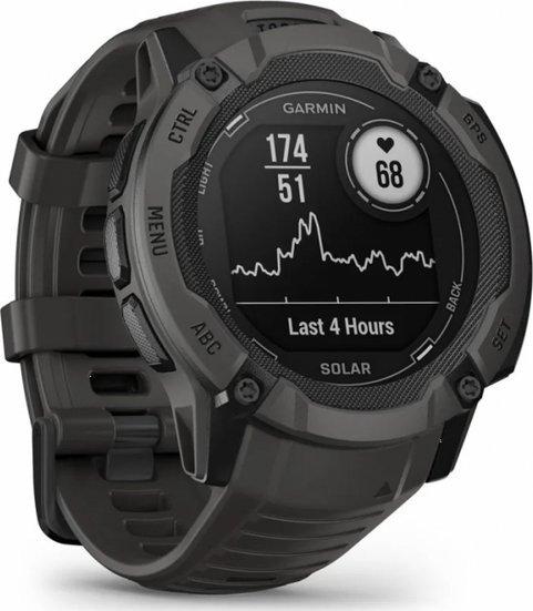 Garmin Instinct 2X Solar smartwatch solar charging Black