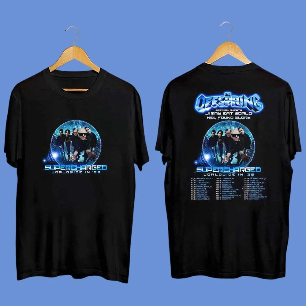The Offspring Supercharged Worldwide In 2025 Music Shirt Rock Band T-shirt