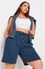Women's Fashion Big Size Shorts & Bermudas Large Size Pocket Drawstring Waist Relaxed Cut Shorts 303199