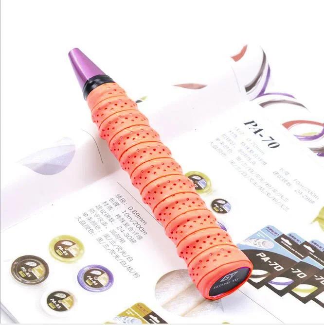 10 шт. дышащие 0,75 мм напульсники для теннисной ракетки, противоскользящая перфорированная впитывающая лента для ручек, накладки для бадминтона