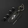 Carbon fiber Tire Valve Stems Cap Keychain Style Wheel Air Valve Cover For BMW Mini Cooper R50 R53 R55 R56 R60 R61 F54 F55 F56 IJOPV1