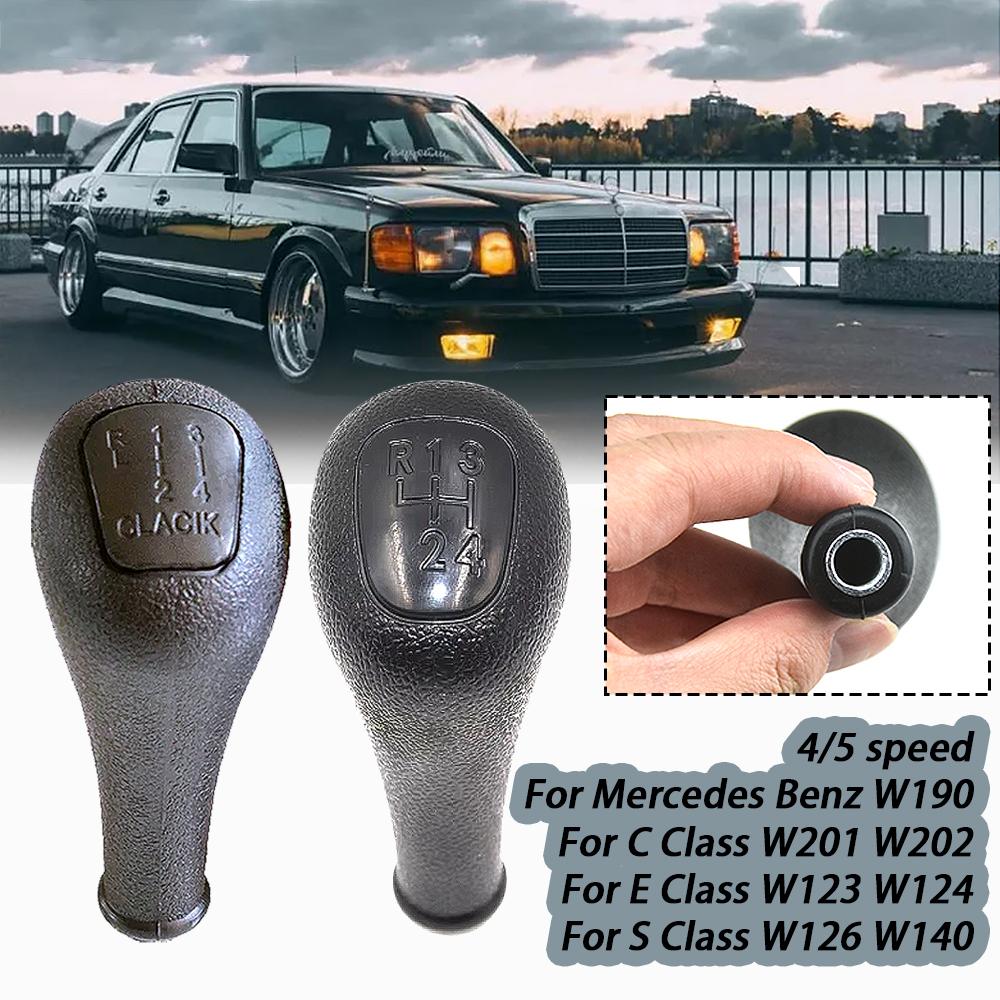 Manual 4/5 Speed Gear Shift Knob Gaiter Boot Cover Lever Handle For Mercedes Benz W123 W124 W126 140 W190 W201 W202 E S Class