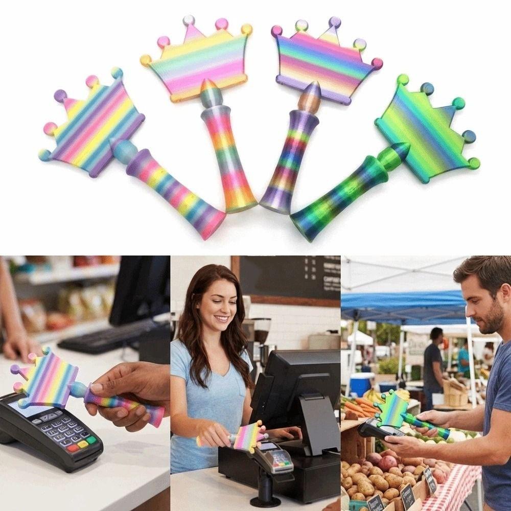 Crown Design 3D Print Wand Tap To Pay Creative Telescoping Credit Card Holder  Retail Payments