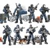 Армия Мировой Войны Военные Солдаты Спецназ Модель Сборка Строительные Блоки Кирпичи Детальная Образовательная Модель DIY Подарок на День Рождения Игрушки
