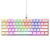COUSO Горячая Распродажа K617 60% Проводная RGB Игровая Клавиатура Пользовательская Teclado Gamer Клавиши Смешанных Цветов 61 Клавиша Компактная Механическая Клавиатура