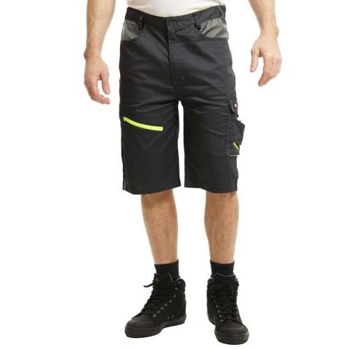 Lee Cooper Mens Stretch Reflective Multi Pocket Cargo Shorts