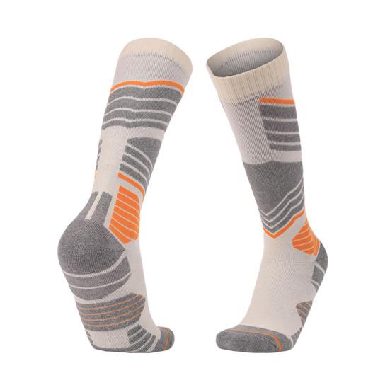 1 пара зимних лыжных носков для женщин, теплые носки для походов, высокие до колена, хлопковые носки для сноуборда, катания на лыжах и велоспорта на открытом воздухе