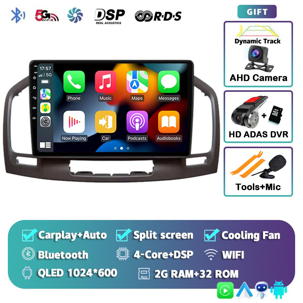 Android 14 Carplay Auto для Buick Regal Opel Insignia 2009 2010 2011 2012 2013 Автомобильный радиоприемник Мультимедийный проигрыватель Стерео GPS WIFI+4G BT