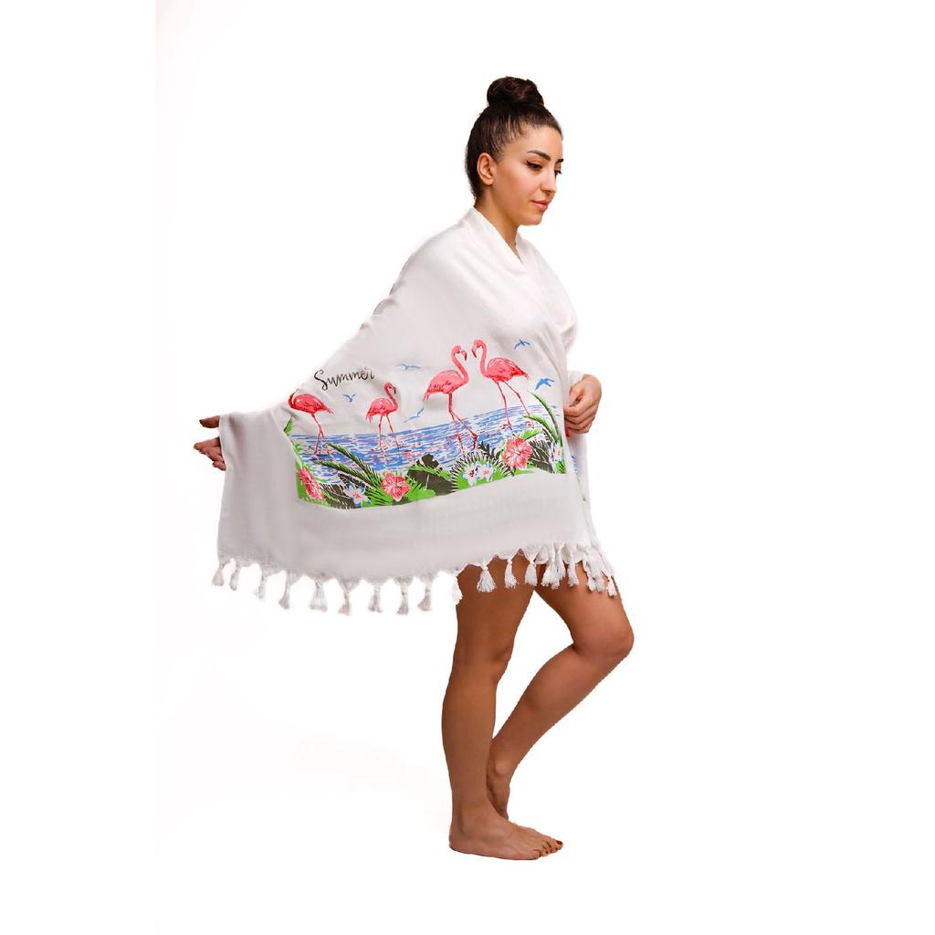 Beach Towel Peshtemal Sea Turkish Bath Sunbed Towel Cover Peshtemal (butterfly)