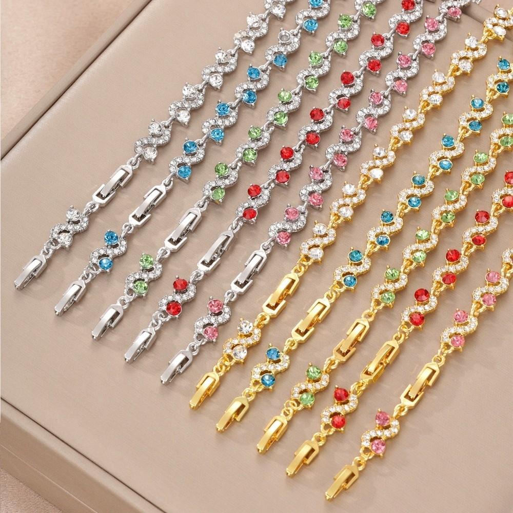 Sparkling Stones Women Bracelet Shining Zircon Bracelet Rhinestone Bracelet Wedding Jewelry