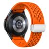Силиконовый ремешок для Samsung Galaxy Watch 6, 5, 4, 40 мм, 44 мм, 5Pro, 45 мм, магнитная пряжка, ремешок 6, классический, 43 мм, 47 мм, браслет без зазоров, 42 мм