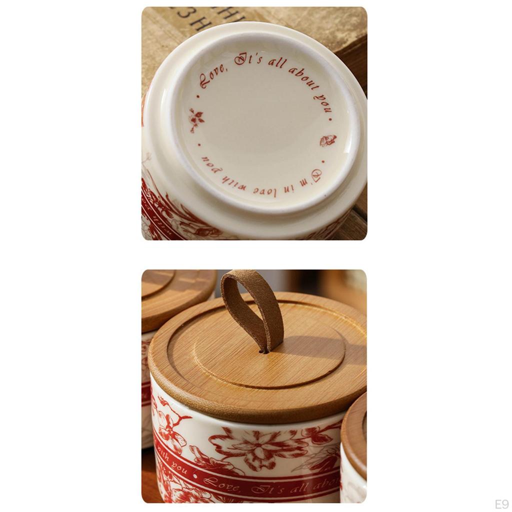 Керамическая банка декоративная канистра и ручка для хранения чая и еды для свободной столешницы