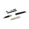 Waterman Fountain Pen Karen Deluxe Black Silver GT Fine Point 18K Gold Nib Gift Box Genuinely Imported S0699920 &