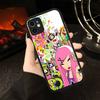 Чехол с персонажем T-tokidoki для iPhone 16 15 14 13 12 11 Pro Max X XS MAX Plus, полупрозрачный черный